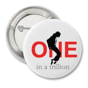  2.25 Button Pinback Pin   Michael Jackson   One in a 