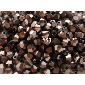  1000 Pieces 4mm Crystal Aurum 2X Bicone Crystal Beads 