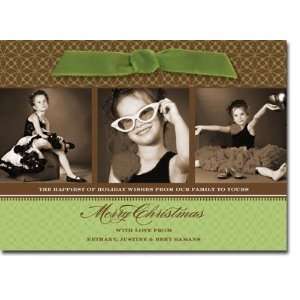   Photo Cards (Formal Triad Green with Ribbon)