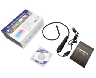   200X USB Digital Mini 7mm Manual Focus Endoscope/Borescope w/LED light