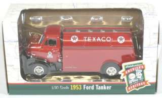 1953 Ford Tanker Truck   Texaco Aviation Fuel   Ertl # 19484   1999 