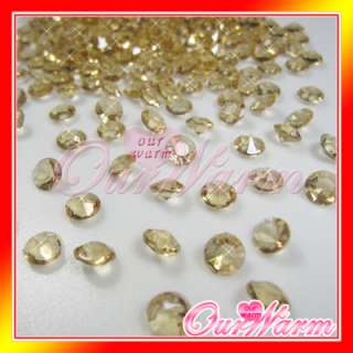1000 Gold Shadow Diamond Confetti 1CT Wedding Party  