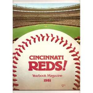  1981 cincinnati reds official yearbook program ROSE MLB 