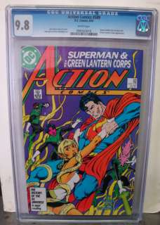 ACTION COMICS #589 cgc 9.8 SUPERMAN GREEN LANTERN CORPS  