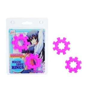  Bundle Anime Magic Love Rings Pink and 2 pack of Pink 