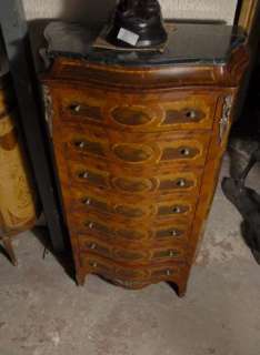 French Walnut Louis Philippe Tall Boy Chest Commode  