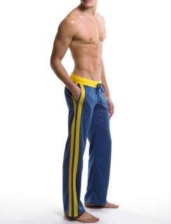   WJ Mens Recreational sports trousers Home pants Pajamas Black/Blue