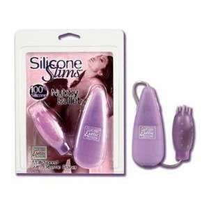  Silicone slims nubby bullet purple
