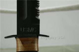 Ka Bar 1218 USMC Combat Knife Part Serrated Blade Tactical Military 