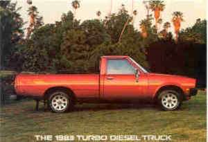 1983 Mitsubishi Turbo Diesel Pickup Truck Postcard  