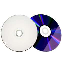 200 16X Blank DVD R White Inkjet HUB Printable Disc  