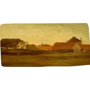  Van Gogh Art Farmhouses Neoprene Pencil Case   pencilcase 