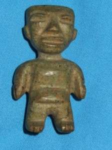Authentic Pre Columbian Carved Stone Guerrero Mezcala Amulet Figures 