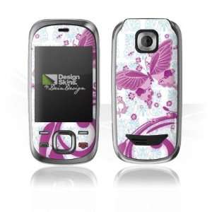  Design Skins for Nokia 7230 Slide   Pink Butterfly Design 