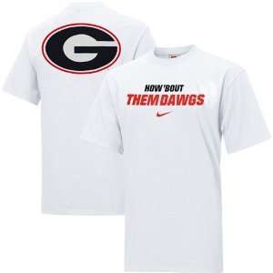   Nike Georgia Bulldogs White Rush the Field T shirt