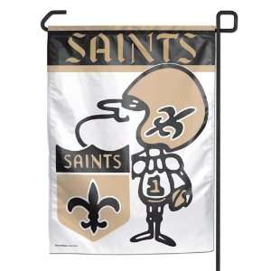  New Orleans Saints Garden Flag Vintage Sir Saint Logo 
