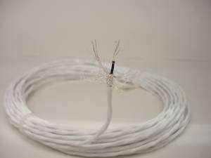 25 20 AWG Shielded Silver Teflon Wire Twisted Pair  