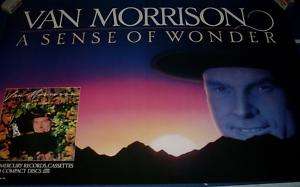 VAN MORRISON A SENSE OF WONDER POSTER 1985 ORIGINAL OOP  