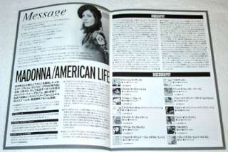 MADONNA American Life CD flyer Japan 2003  