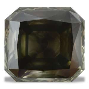   Loose Radiant Cut Steel Grey Real Natural Diamond At Affordable Price