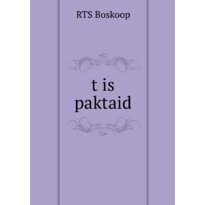  t is paktaid RTS Boskoop Books