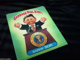 GARBAGE PAIL KIDS RARE RAPPIN RON JUNKFOOD JOHN FOLDER  