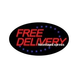 Animated Free Delivery LED Sign