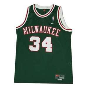  Nike Milwaukee Bucks #34 Ray Allen Green Swingman 