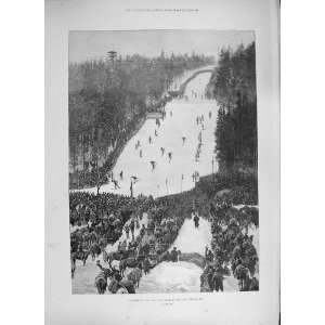  1894 NORWEGIAN SKI SNOW SHOE RACE CHRISTIANIA SPORT