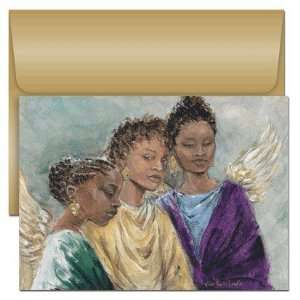  Three Heavenly Angels Boxed Christmas Cards Health 