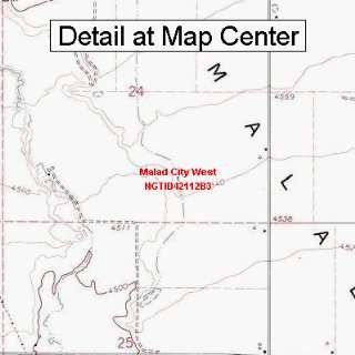   Map   Malad City West, Idaho (Folded/Waterproof)