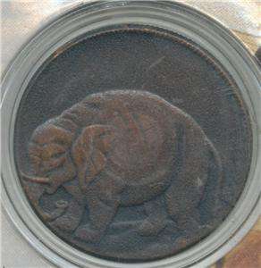 1694 South Carolina elephant token coin minted in ENGLAND, with hard 
