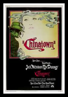 CHINATOWN * 40X60 ORIG MOVIE POSTER 1974 FILM NOIR  