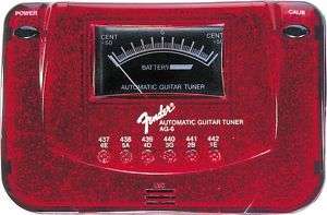   ® AG 6 SPARKLE TONE GUITAR & BASS TUNER (RED) 717669148584  