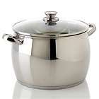 new command performance 12 quart covered stock pot stainless steel 