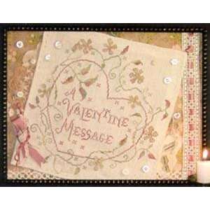  Valentine Message, A   Cross Stitch Pattern Arts, Crafts 