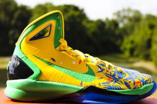 New Nike Hyperdunk 2010 MS Brasil Basketball Shoes Yellow Green Kobe 
