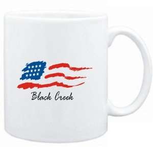  Mug White  Black Creek   US Flag  Usa Cities