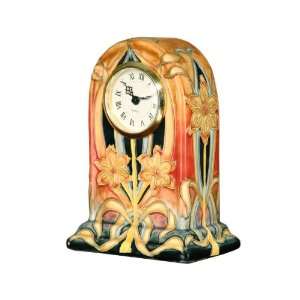  Dale Tiffany PA500200 Pasque Flower Clock, 4 3/4 Inch by 7 