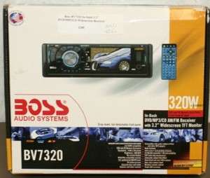 BOSS BV7320 3.2 SINGLE DIN DVD/CD/USB/SD/i​POD PLAYER  