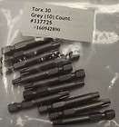 Bosch T30 Torx 2 Milled Insert Bits 1/4 Shank 10pcs. 1609428490 USA