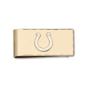   Gold Plated Horseshoe on Gold Plated Money Clip