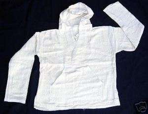 Natural Cotton BAJA shirt Hoodie Pullover Jacket S 2XL  