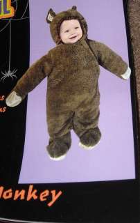 Toddler Halloween Costume Plush Lil Monkey Outfit 6 18M  
