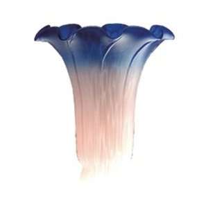   10185 Pink/Blue Lily Shade Replacement Glass Shades
