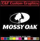 Mossy Oak [LARGE] Car Truck ATV Vinyl Decal 10x22 You Pick Color