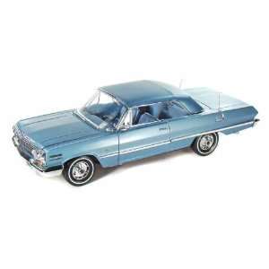  1963 Chevy Impala SS Hard Top 1/18 Light Blue Toys 