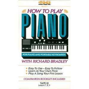  How to Play Piano 3 [VHS] Richard Bradley Movies & TV