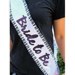   Party Sash in Glitter   Choice of Trim Colors