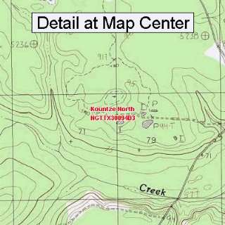 USGS Topographic Quadrangle Map   Kountze North, Texas (Folded 